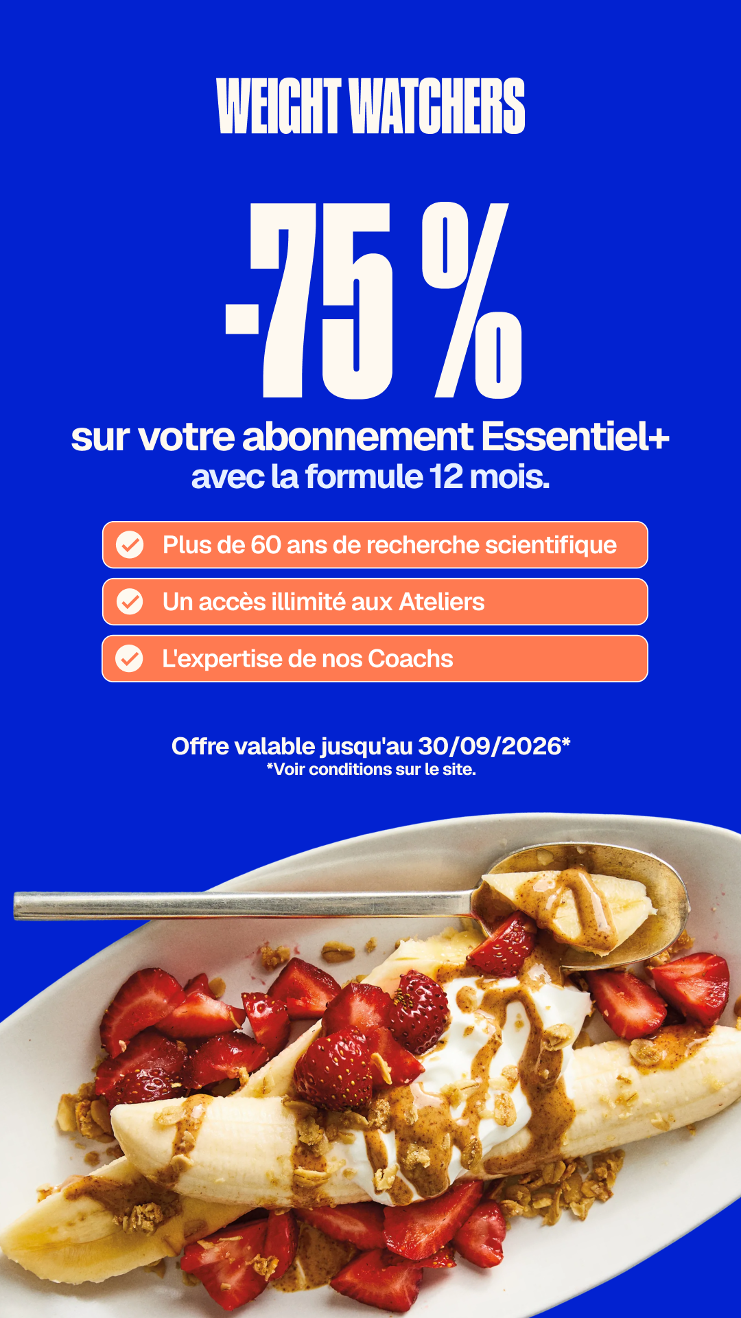 WeightWatchers Facebook ad: Coachs et communauté