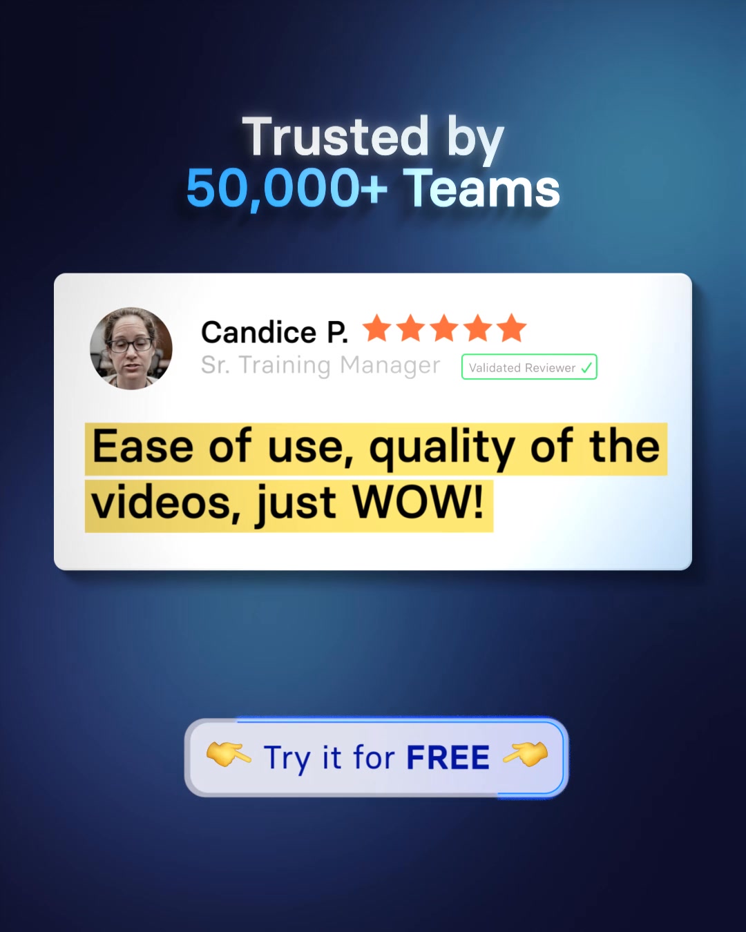 Synthesia Facebook ad: Create a FREE AI video now