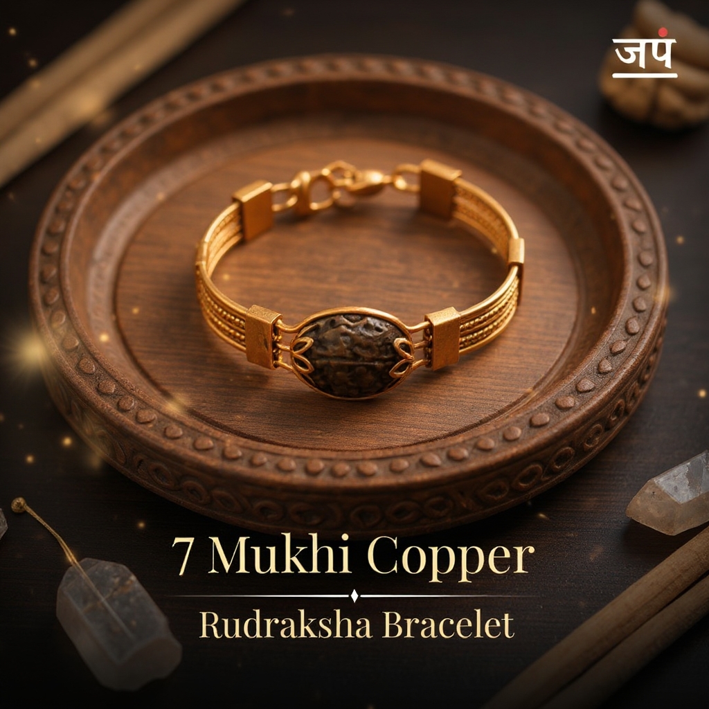 Japam Facebook ad: Authentic 7 Mukhi Rudraksha Copper Bracelet