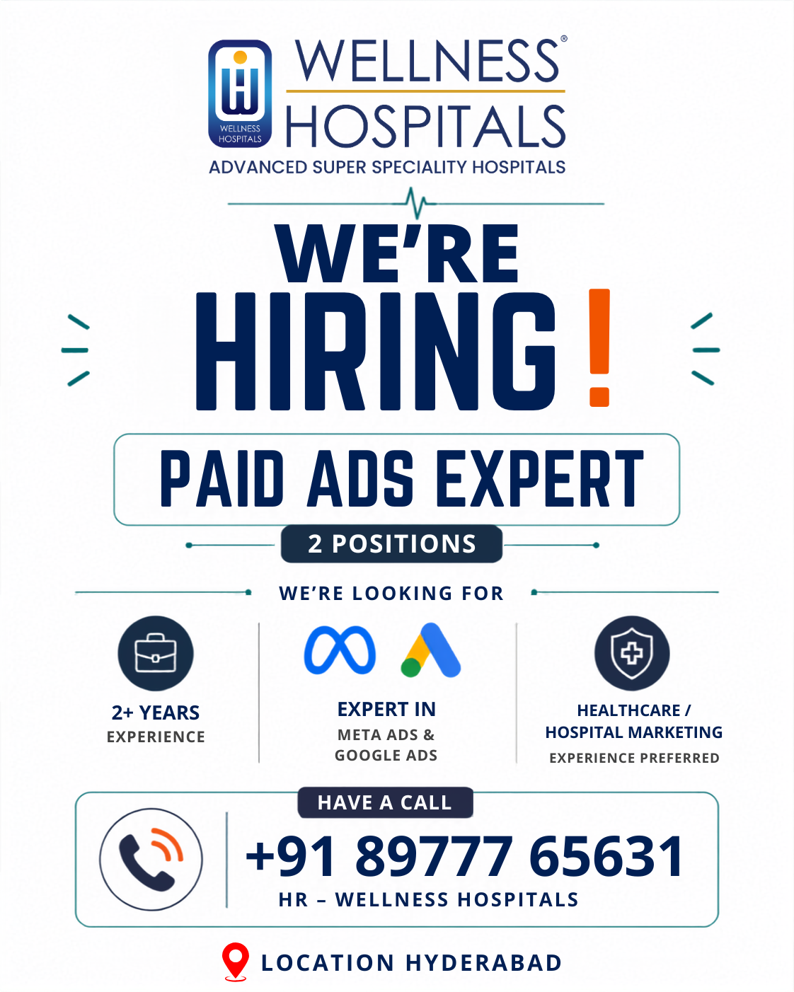 Wellness Hospitals Facebook ad: Turn Clicks Into Growth.