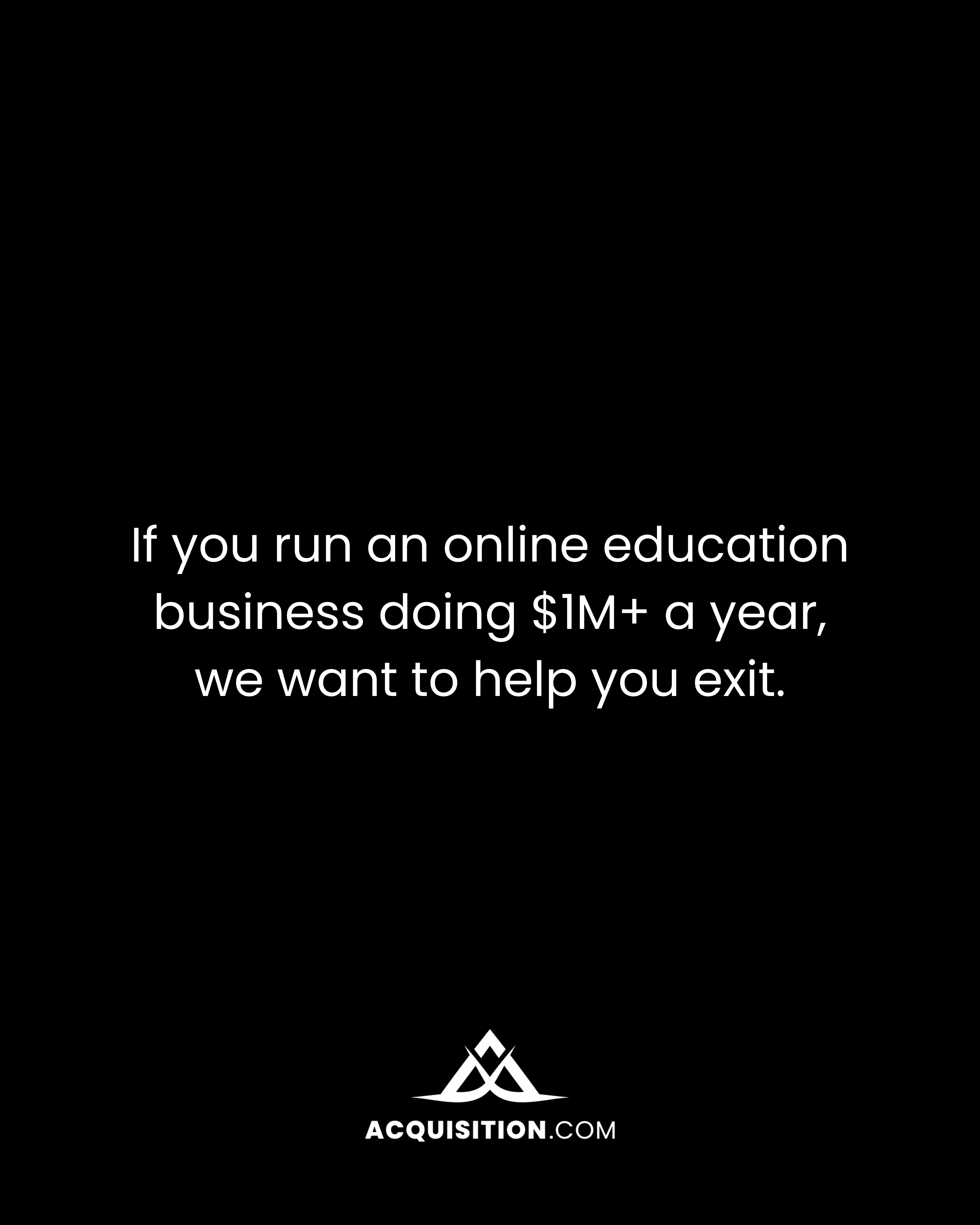 Acquisition.com Facebook ad