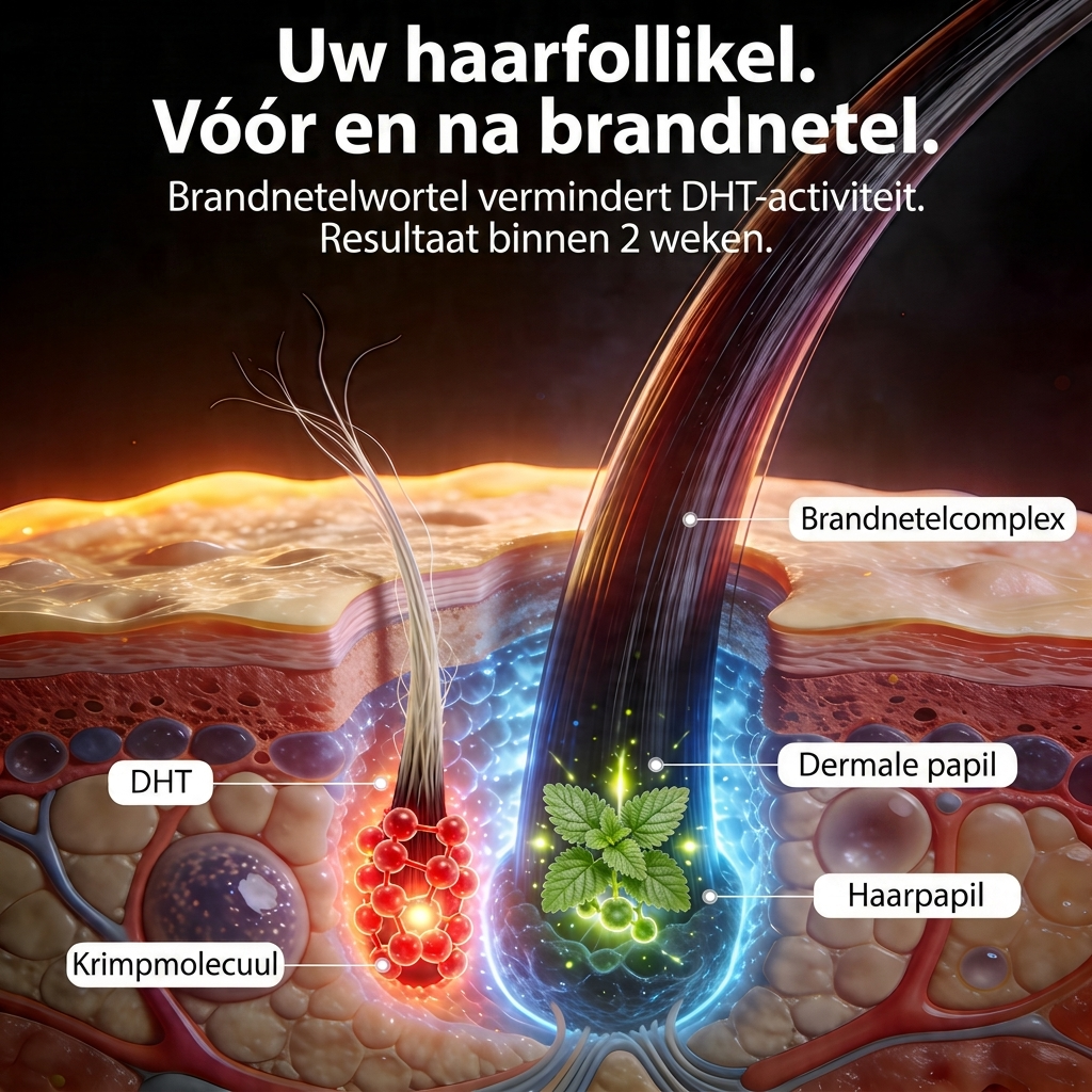 Biologische Cosmetica - InaEssentials.nl Facebook ad: DHT tast uw haarzakjes stilletjes aan