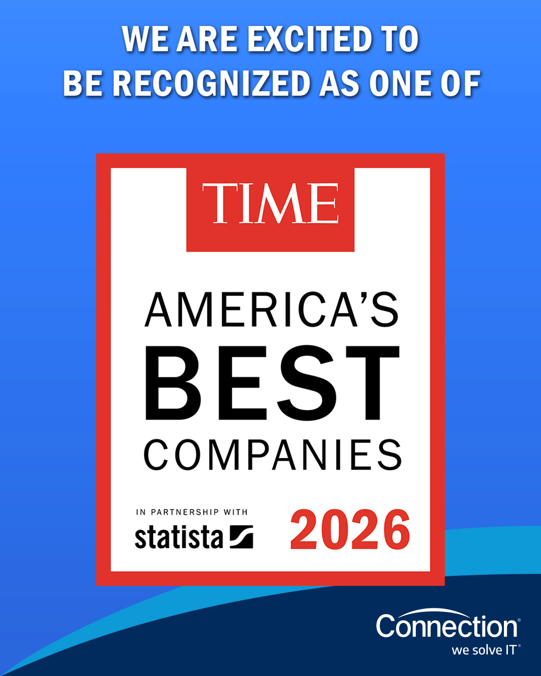 Connection I.T. Solutions Facebook ad: Connection is proud to be named one of…