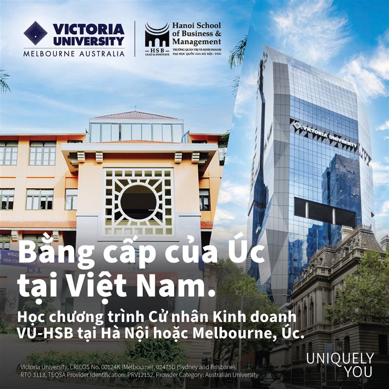 Victoria University, Melbourne Australia Facebook ad