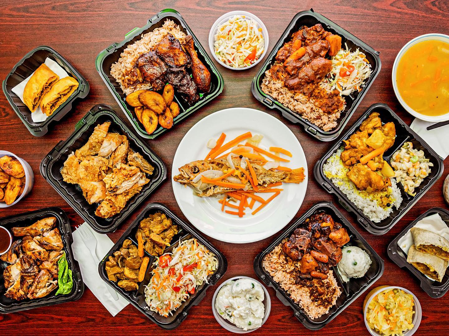 Cool Runnings Caribbean Cuisine Facebook ad: Try one of our delicious dishes