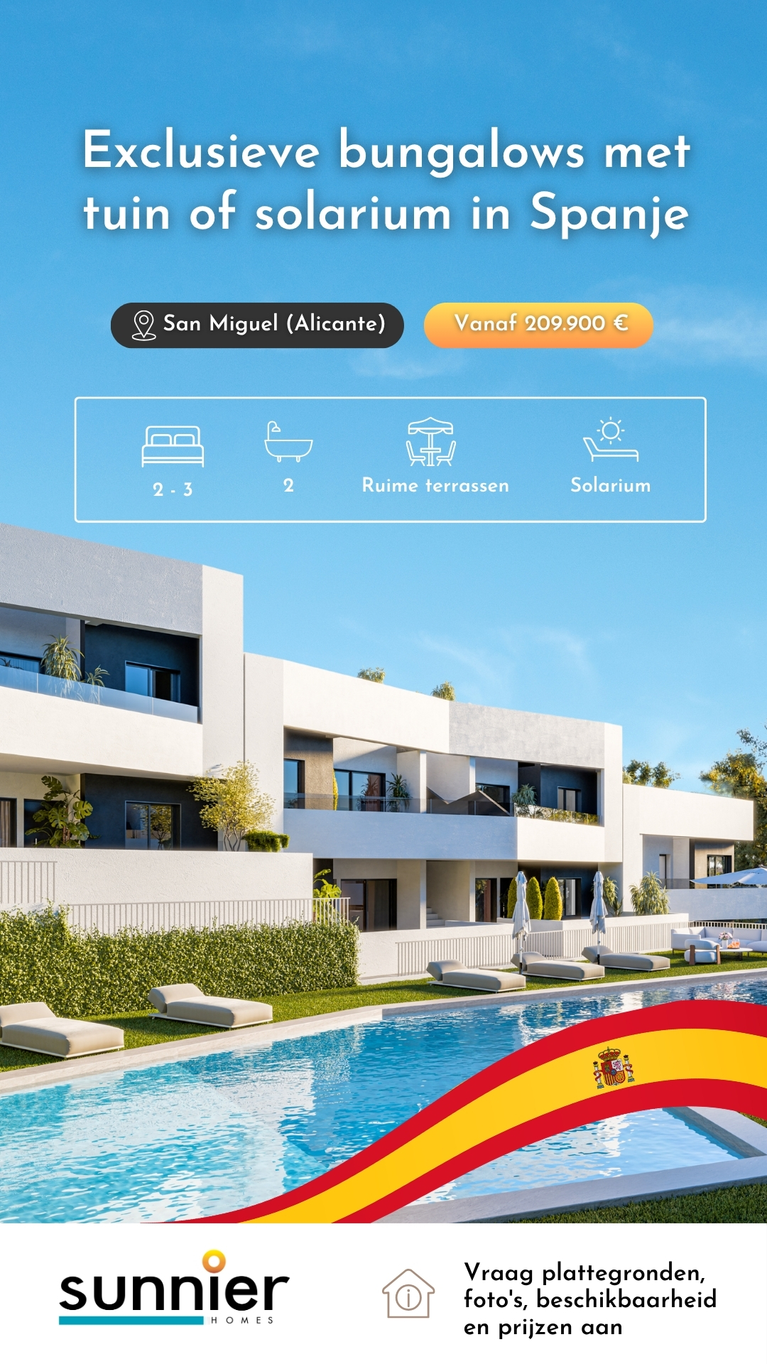 Sunnier Homes Real Estate Facebook ad from Aug 12, 2026