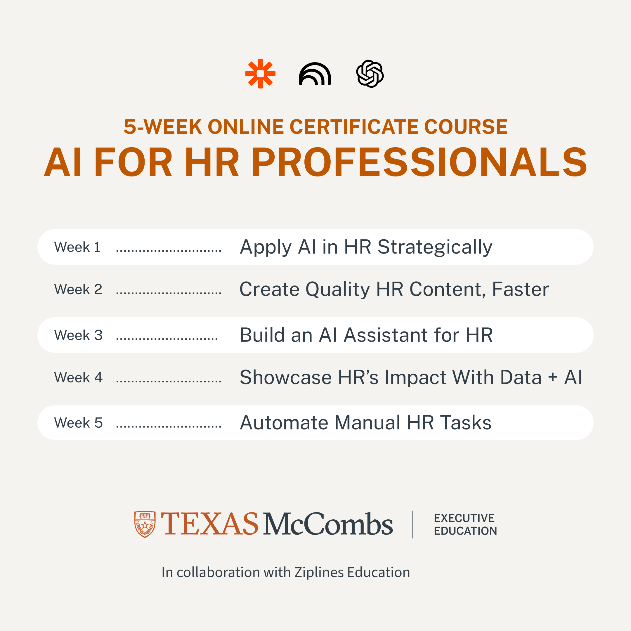 Texas Executive Education Facebook ad
