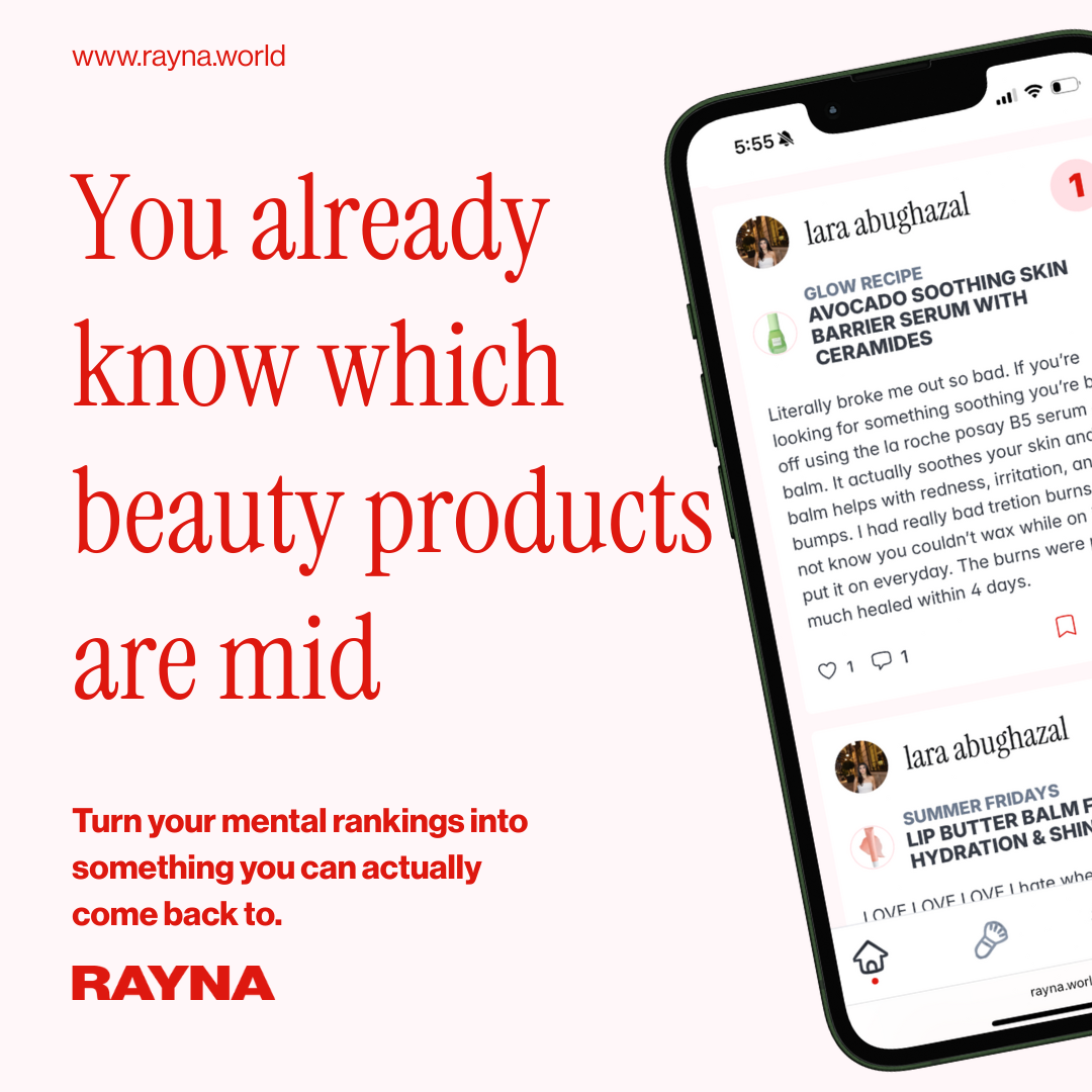 Rayna Facebook ad: Where beauty opinions live