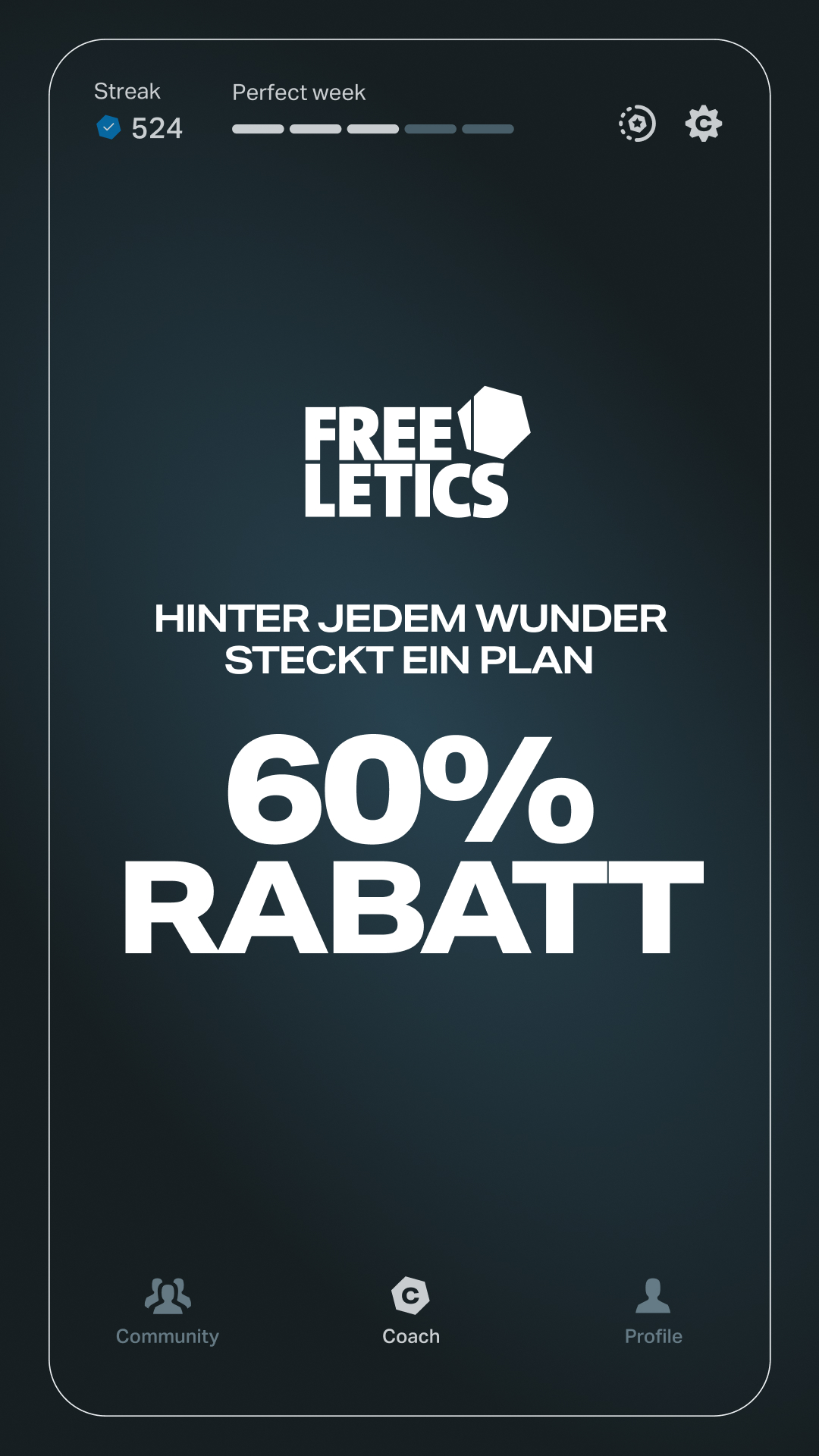 Freeletics Facebook ad