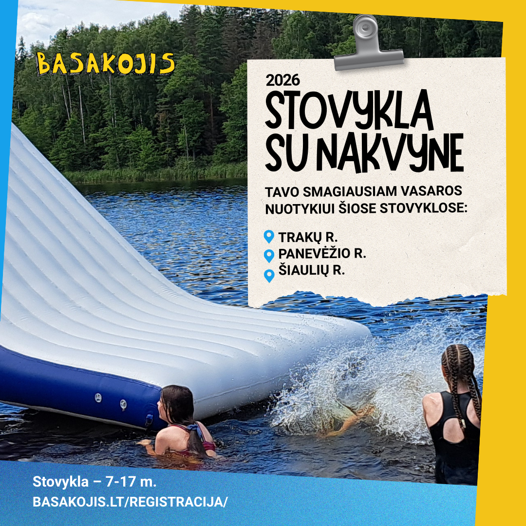 Basakojis stovykla Facebook ad