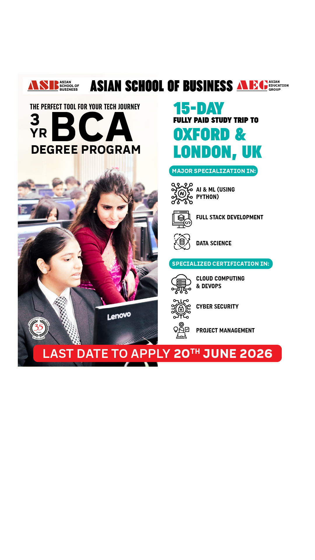 Asian School of Business Facebook ad