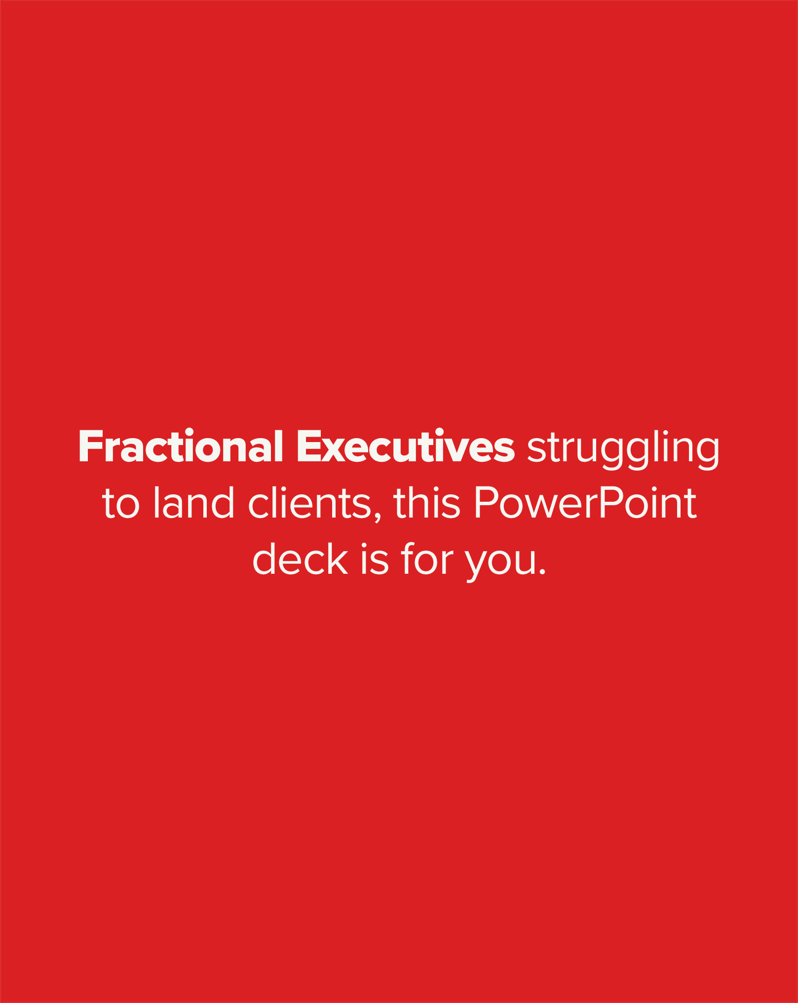 Reinvention Academy Facebook ad: The PPT Deck That Fortune 500 Companies Pay Tens of…