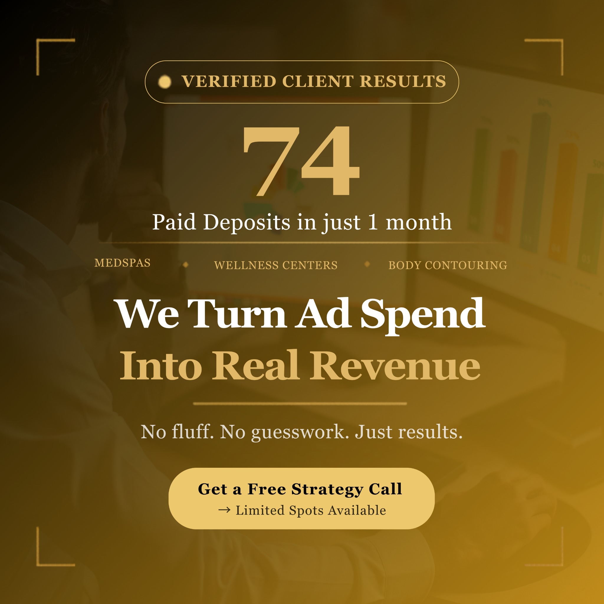 Digital Niche Agency Facebook ad: Add $30k+/Month to Your MedSpa