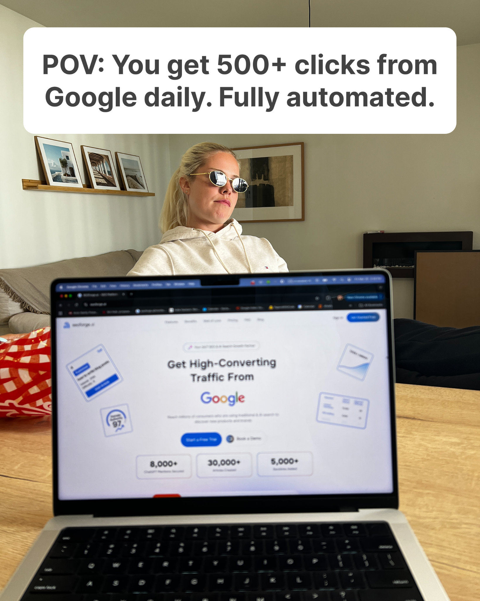 SEOForge.ai Facebook ad
