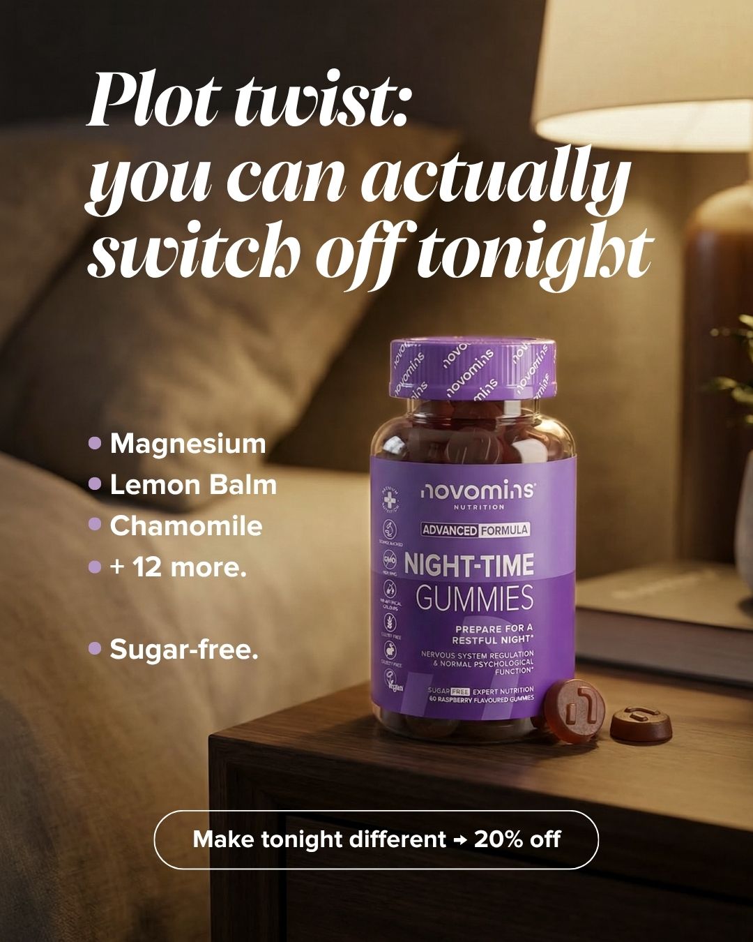 Novomins Nutrition Facebook ad