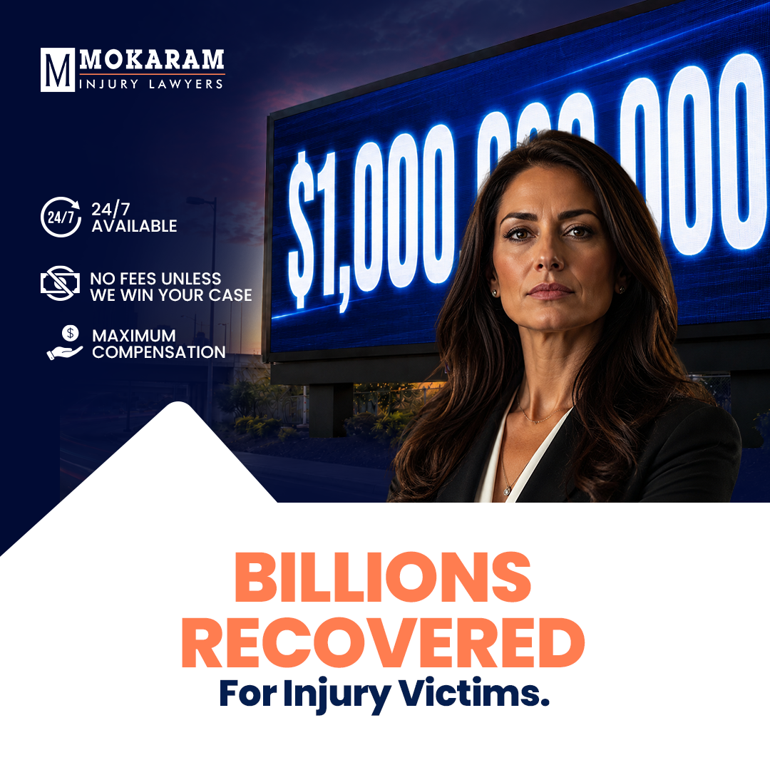 Mokaram Injury Lawyers Facebook ad: Injured in an accident? Free Case Review