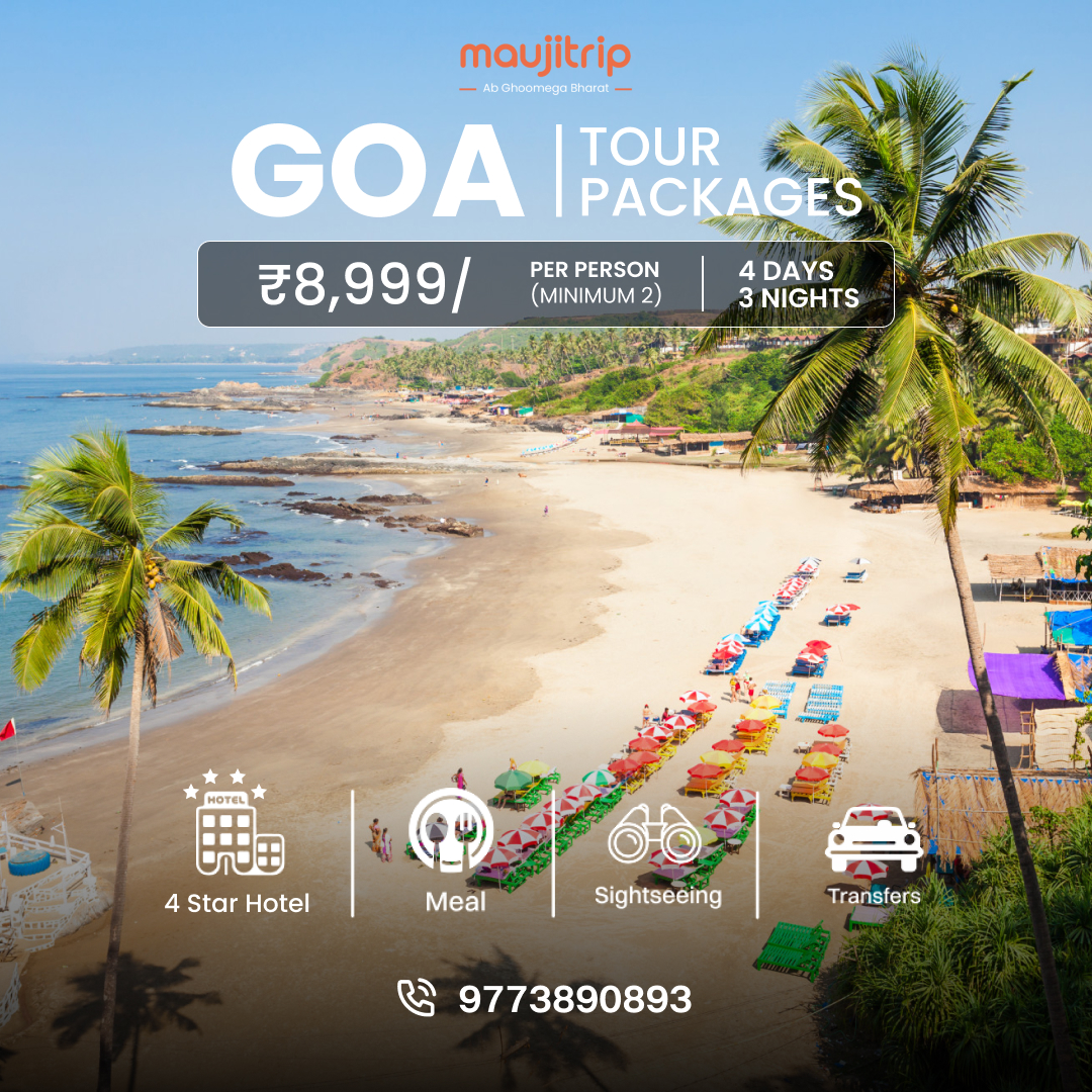 MaujiTrip.com Facebook ad: Goa Tour Packages: Offers Await!