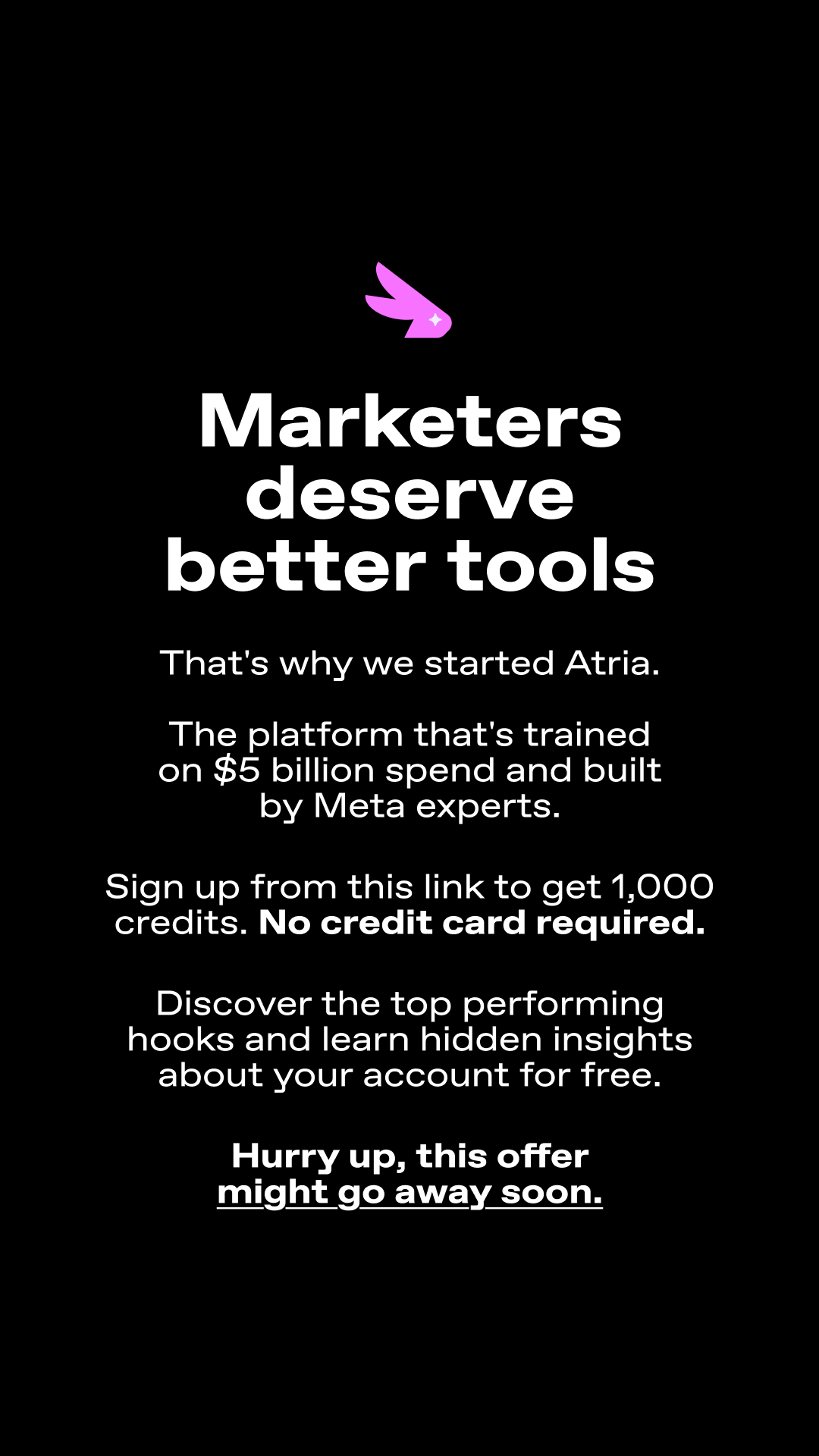 Atria AI Facebook ad