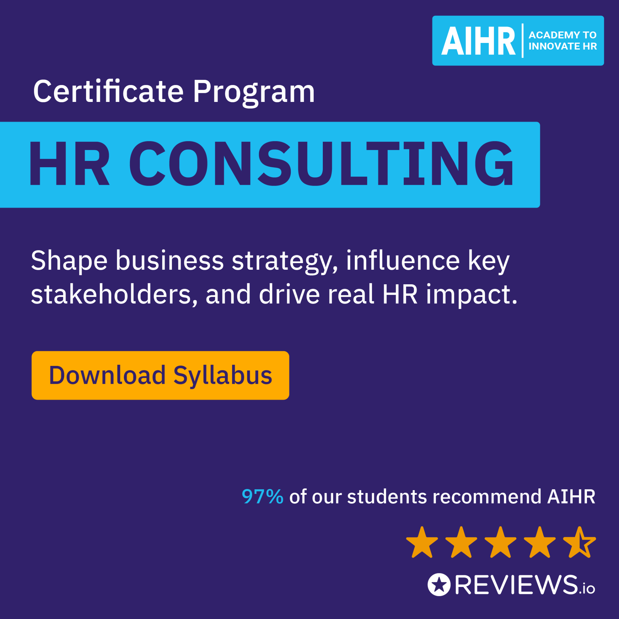 AIHR Academy to Innovate HR Facebook ad