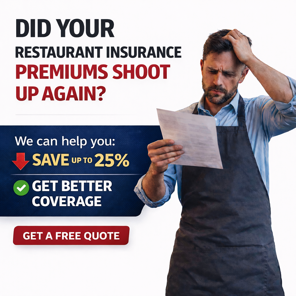 DMD Insurance Services Facebook ad: Tired of Your Restaurants Premiums Going Up?