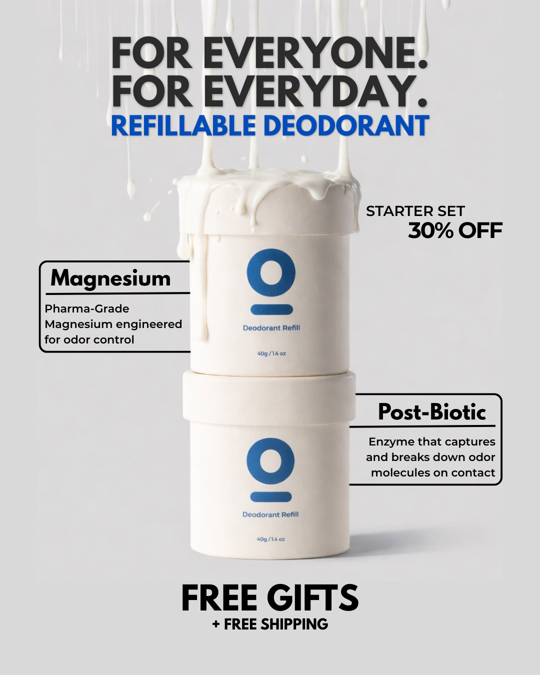 Mov Labs Facebook ad: Your Natural Deodorant Is Failing You. Ours Won't. Get 30%…