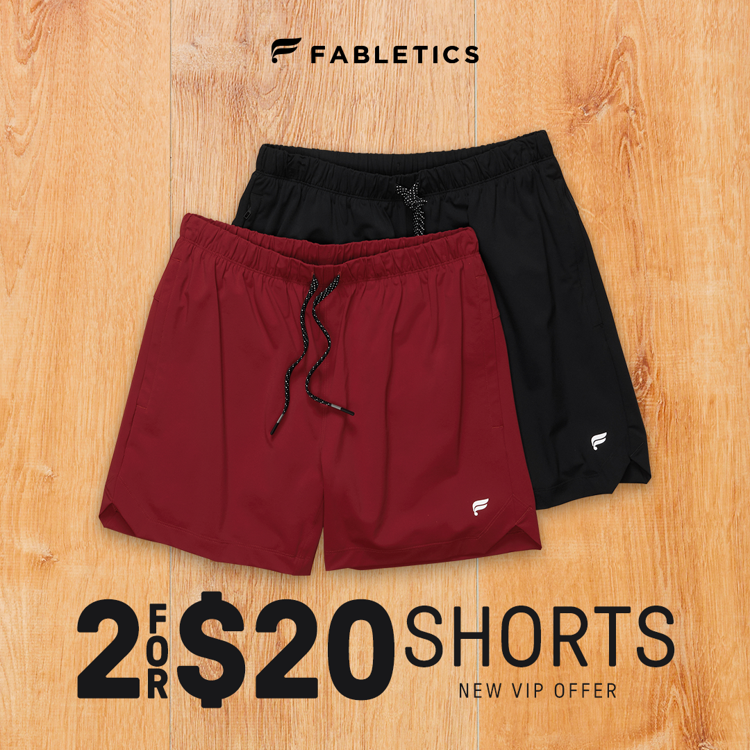 Fabletics Men Facebook ad: Level Up Your Shorts