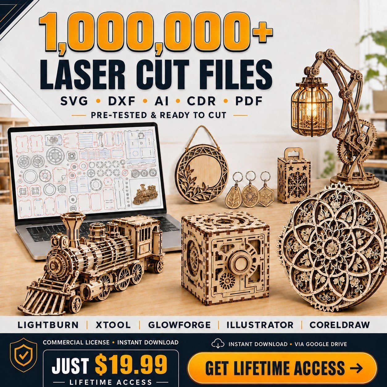 Craft Lover Facebook ad: More Designs for Your Laser Business