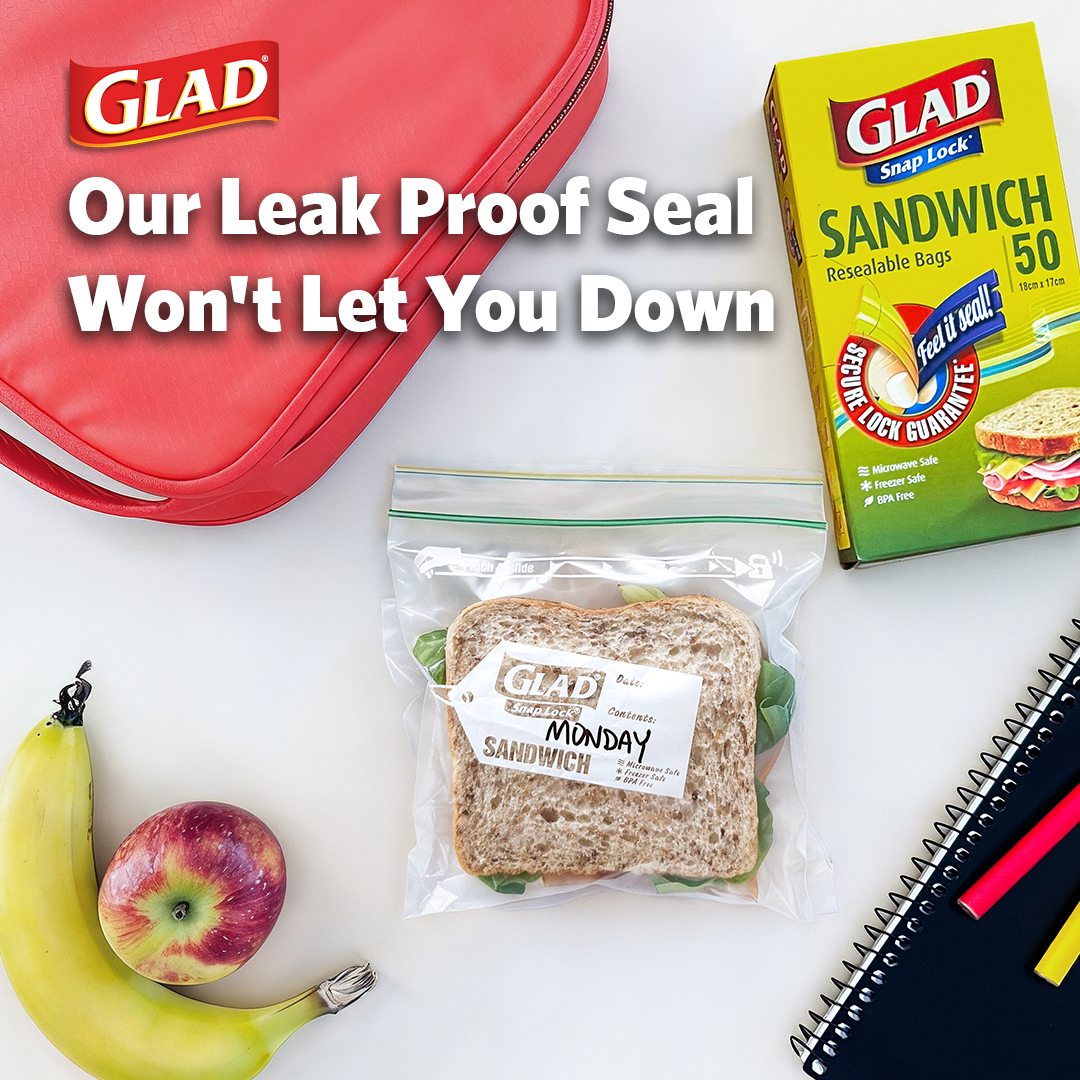 Glad Australia Facebook ad: GLAD SNAP LOCK Reseal Bags