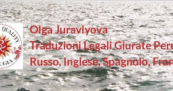 Olga Juravlyova Russian Quality Facebook ad: Official sworn translations for Italy, European Union and…