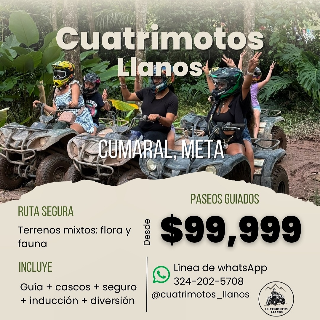 Cuatrimotos Llanos Facebook ad: Quiero saber más información