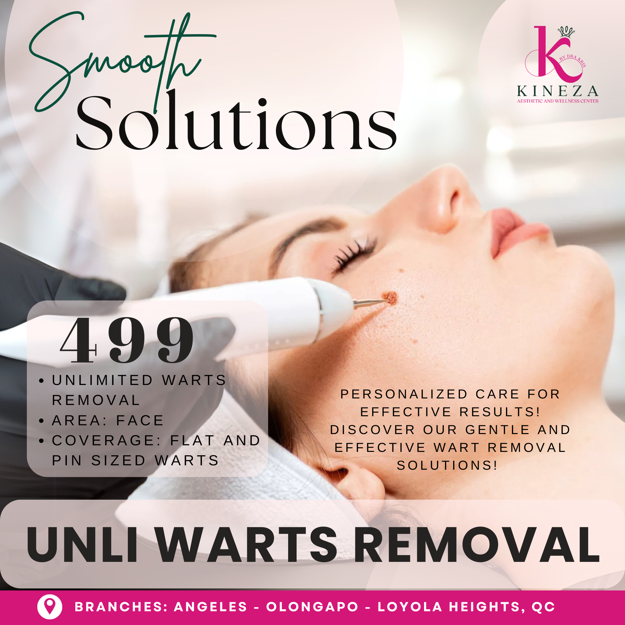 Kineza Aesthetic and Wellness Center Facebook ad
