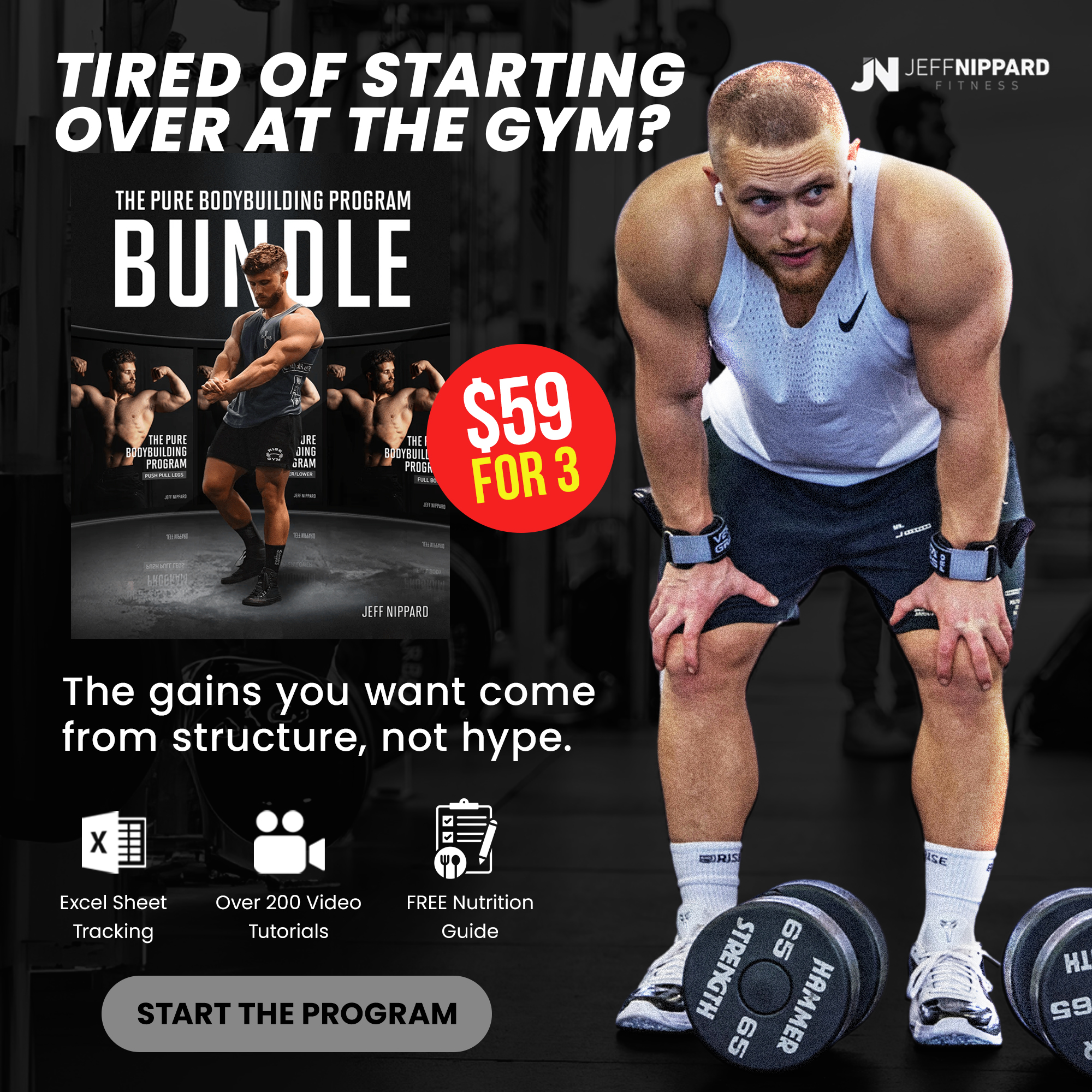 Jeff Nippard Pro Natural Bodybuilder Facebook ad