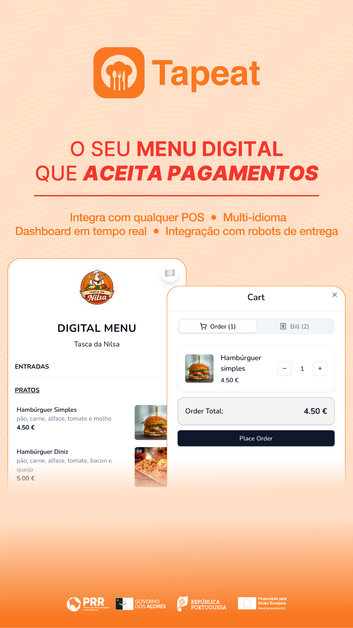 Tapeat - Menu, Pedidos e Pagamentos Facebook ad from Mar 24, 2026