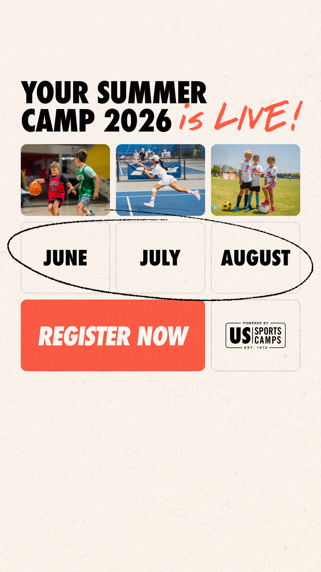 US Sports Camps - NIKE Sports Camps Facebook ad