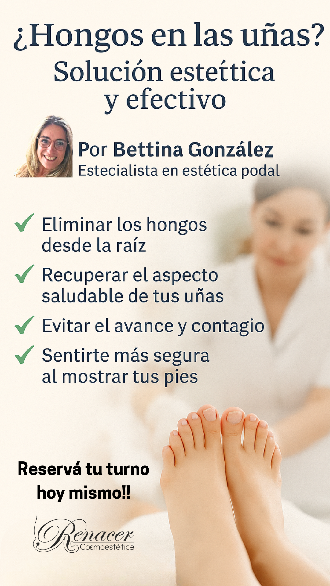 Renacer Cosmoestética Facebook ad: Consultas y Turnos acá