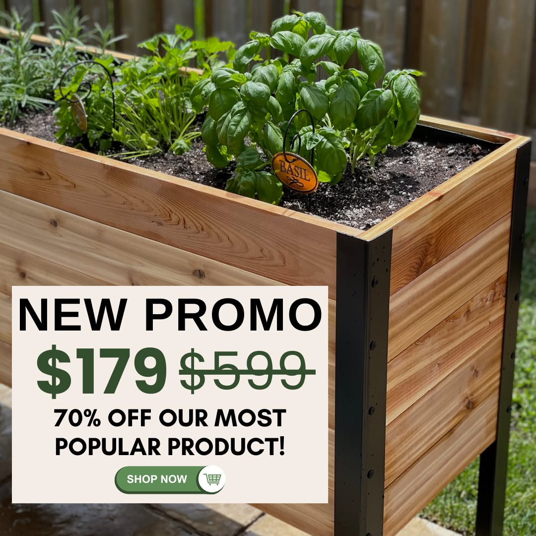Cedar Planters Facebook ad