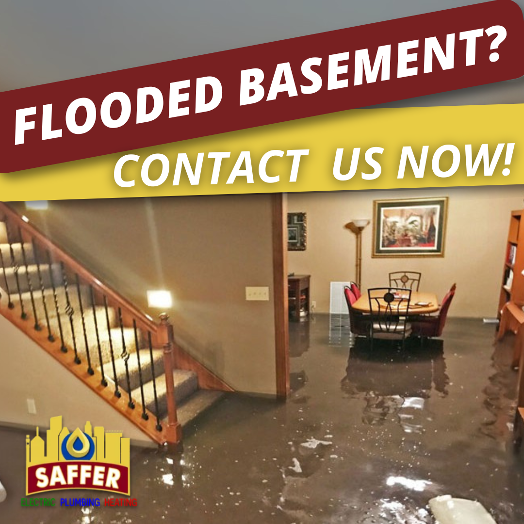 Saffer Plumbing, Heating & Electrical Facebook ad: Sump-ly the Best Protection for Your Basement!
