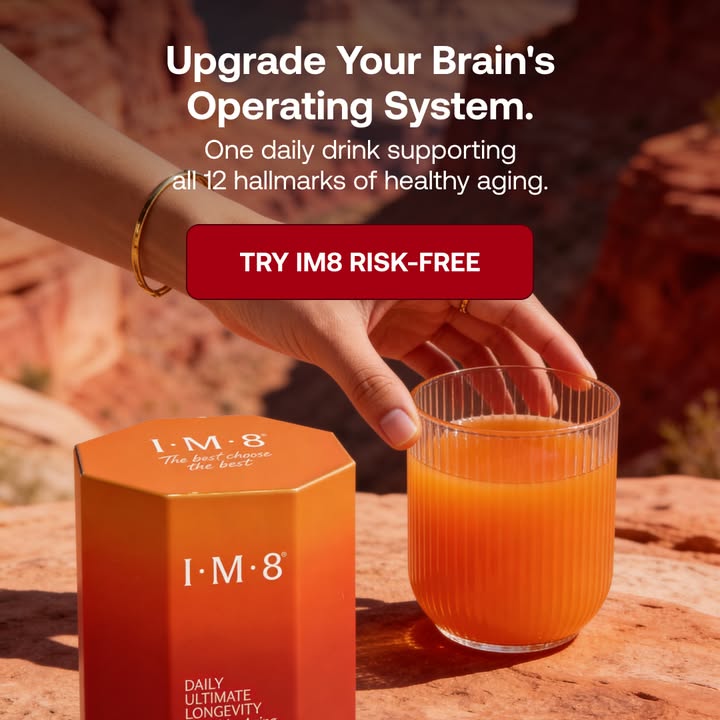 IM8 Global Facebook ad: Longevity Starts at the Cellular Level