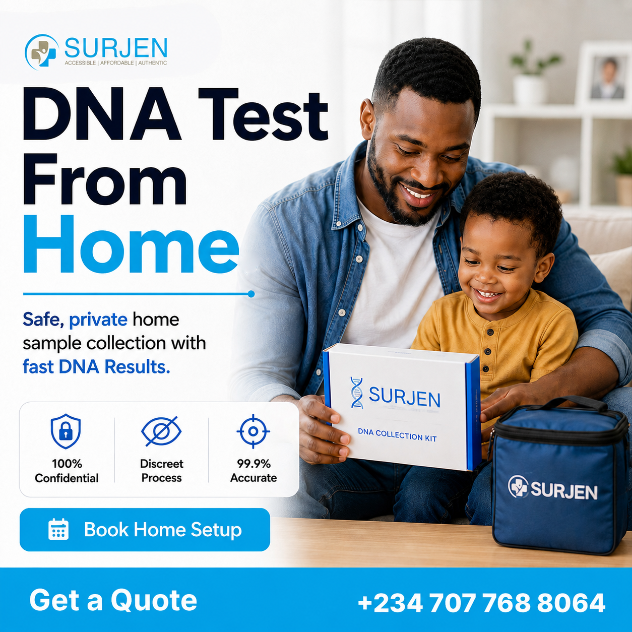 Surjen Facebook ad: DNA Paternity Test, 100% Accurate Results (Now Affordable…