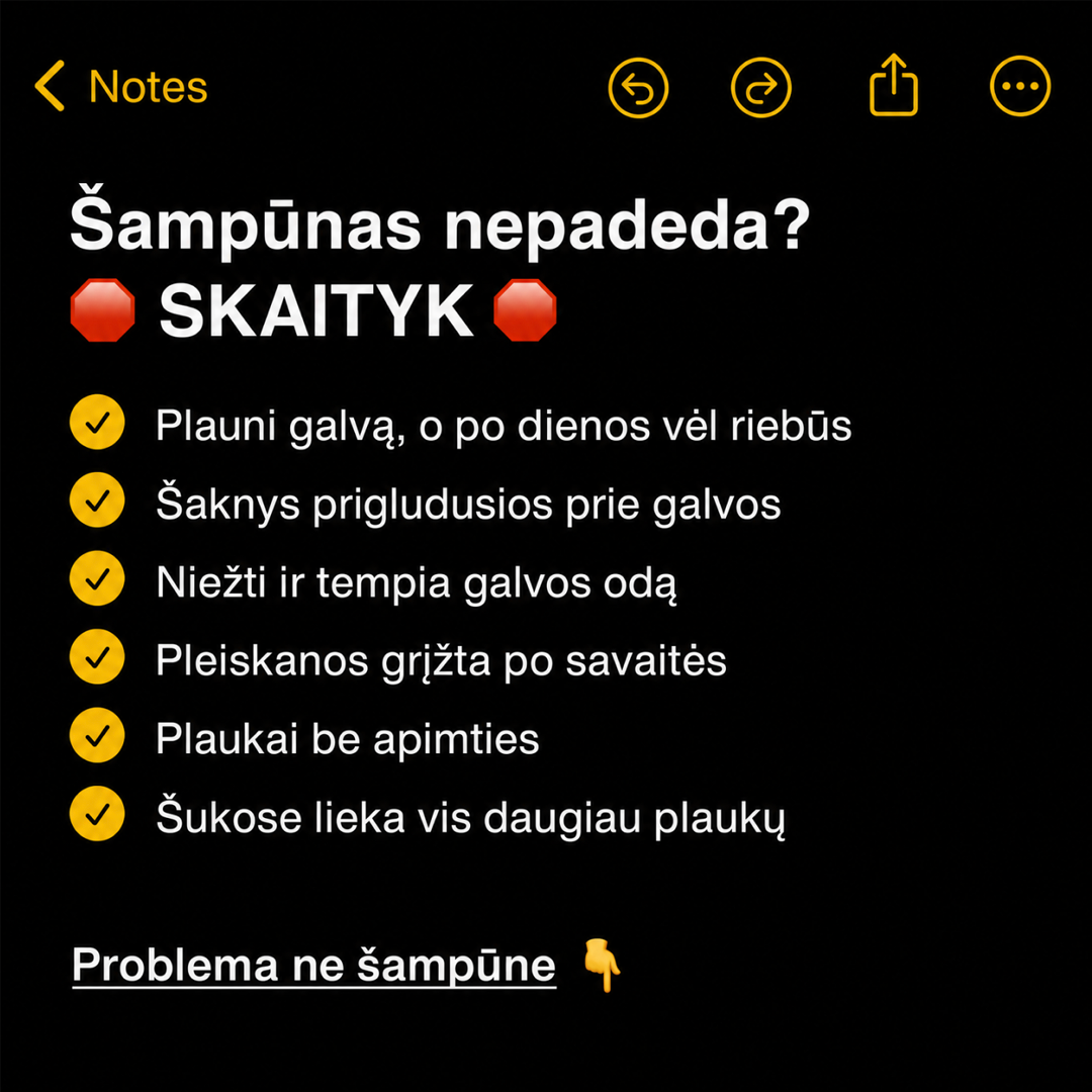 Tavo Šampūnas Facebook ad