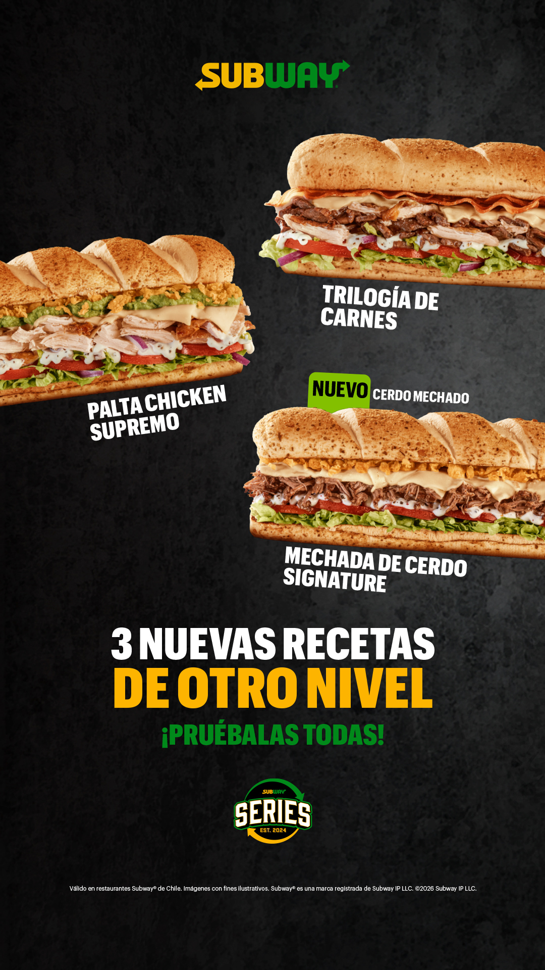 Subway Chile Facebook ad