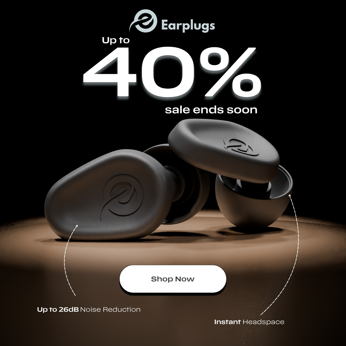 Earmuffz Earplugs Facebook ad from May 29, 2026
