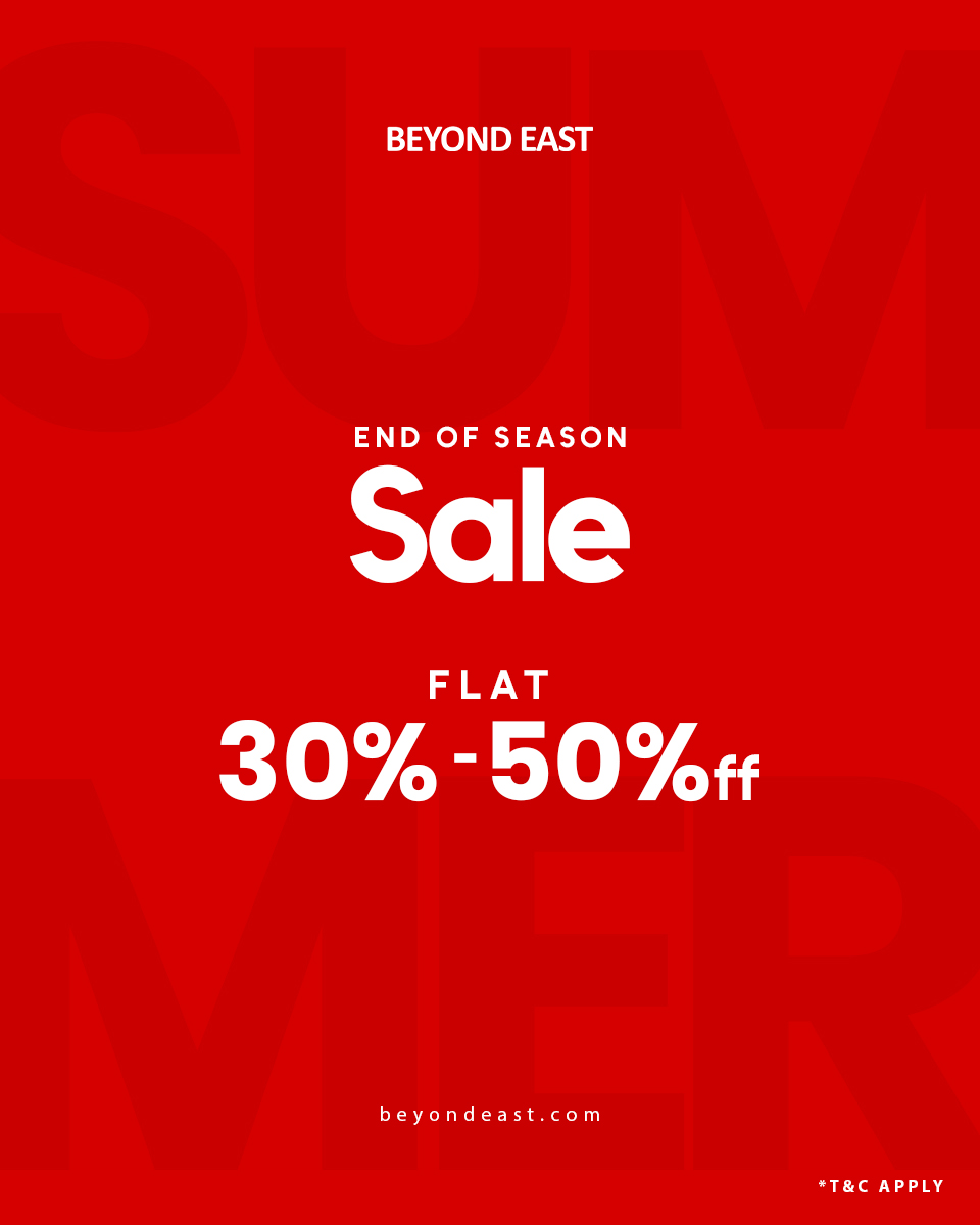 Beyond East Facebook ad: Flat 30% & 50% Off