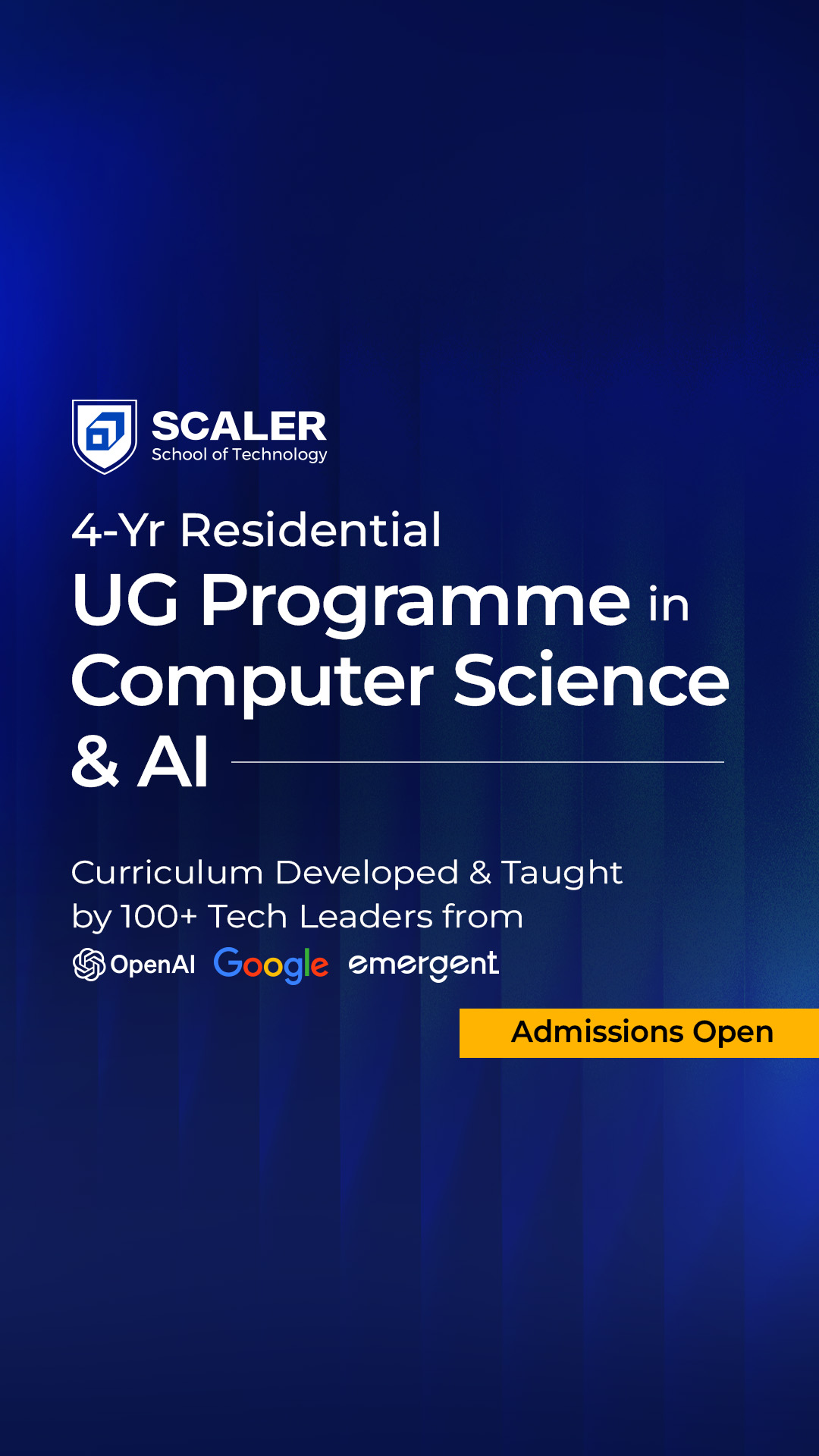 Scaler School of Technology Facebook ad