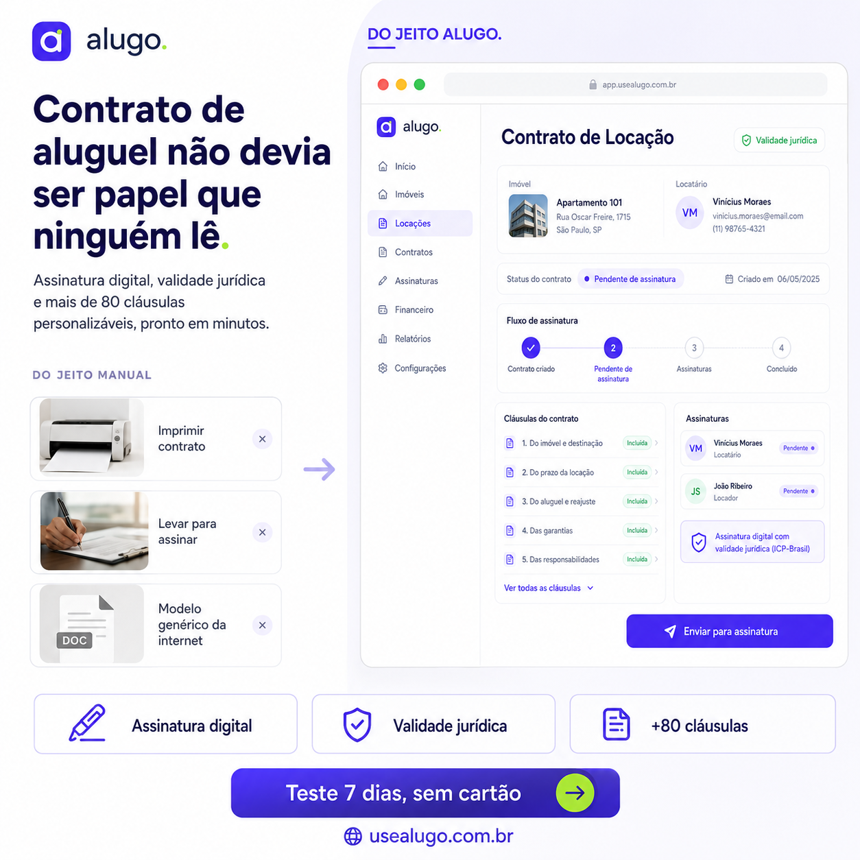Alugo Facebook ad