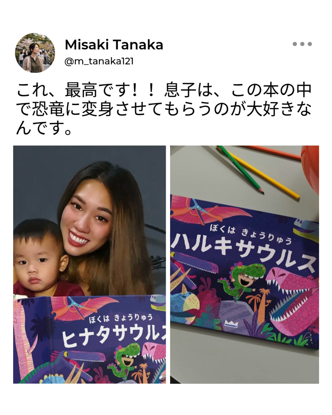 Wonderbly Facebook ad: すべての恐竜ファンがこの絵本を必要とする理由