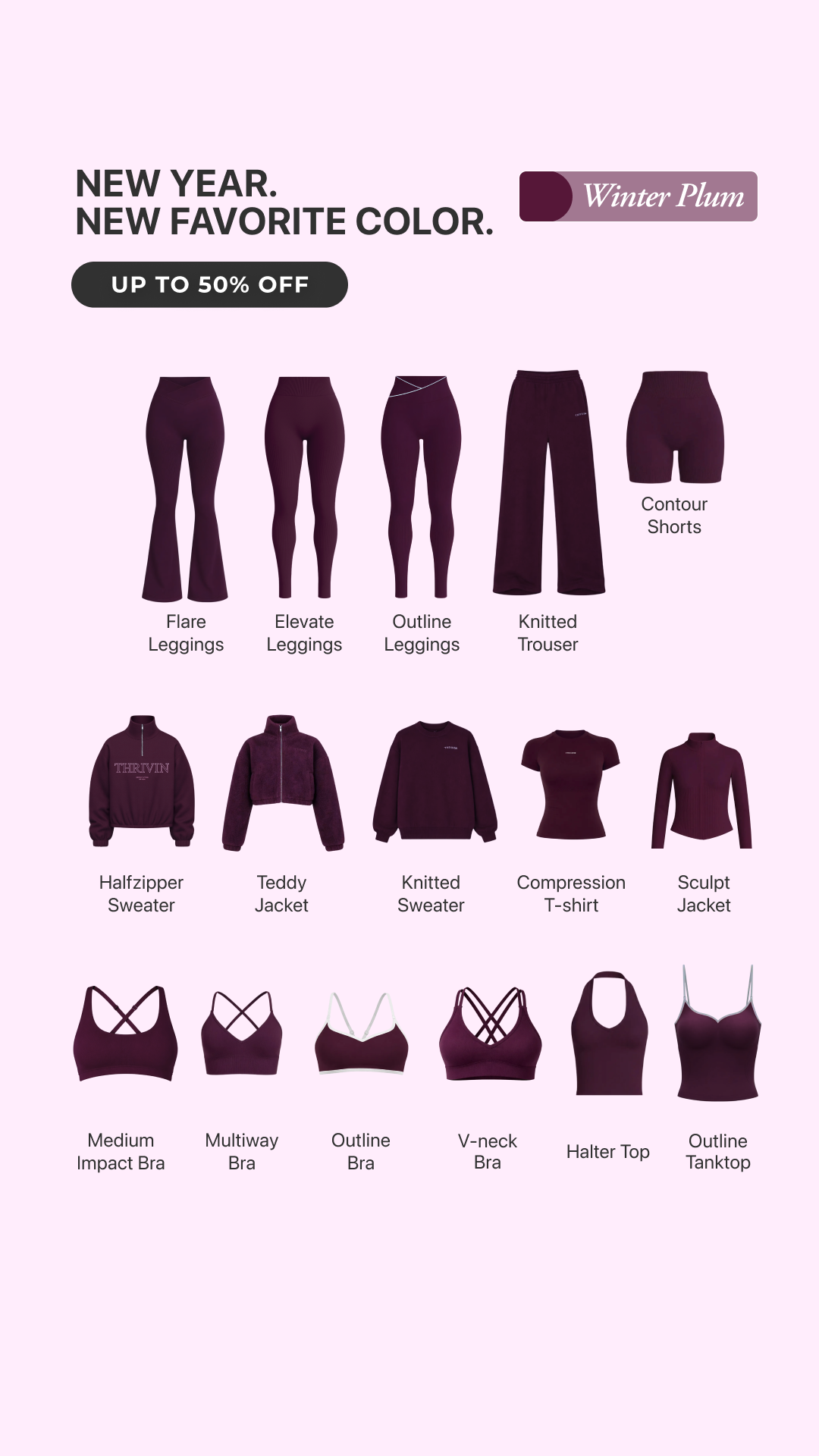 Thrivin Activewear Facebook ad