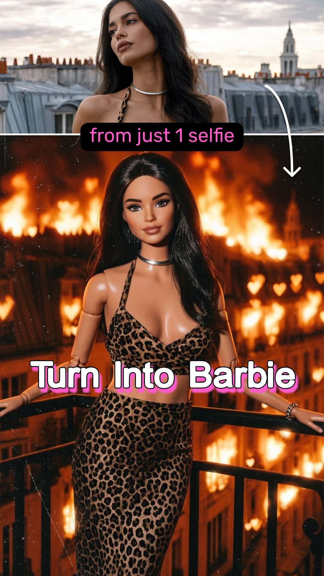 Glam AI: AI Content Generator App Facebook ad