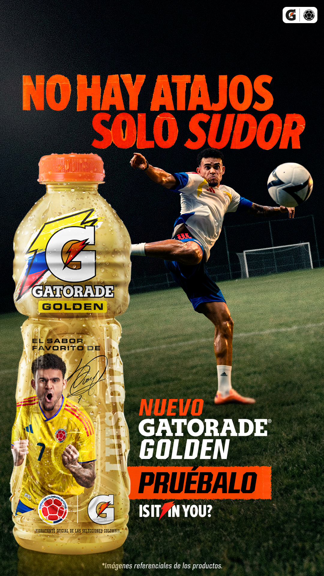 Gatorade Colombia Facebook ad: Gatorade golden