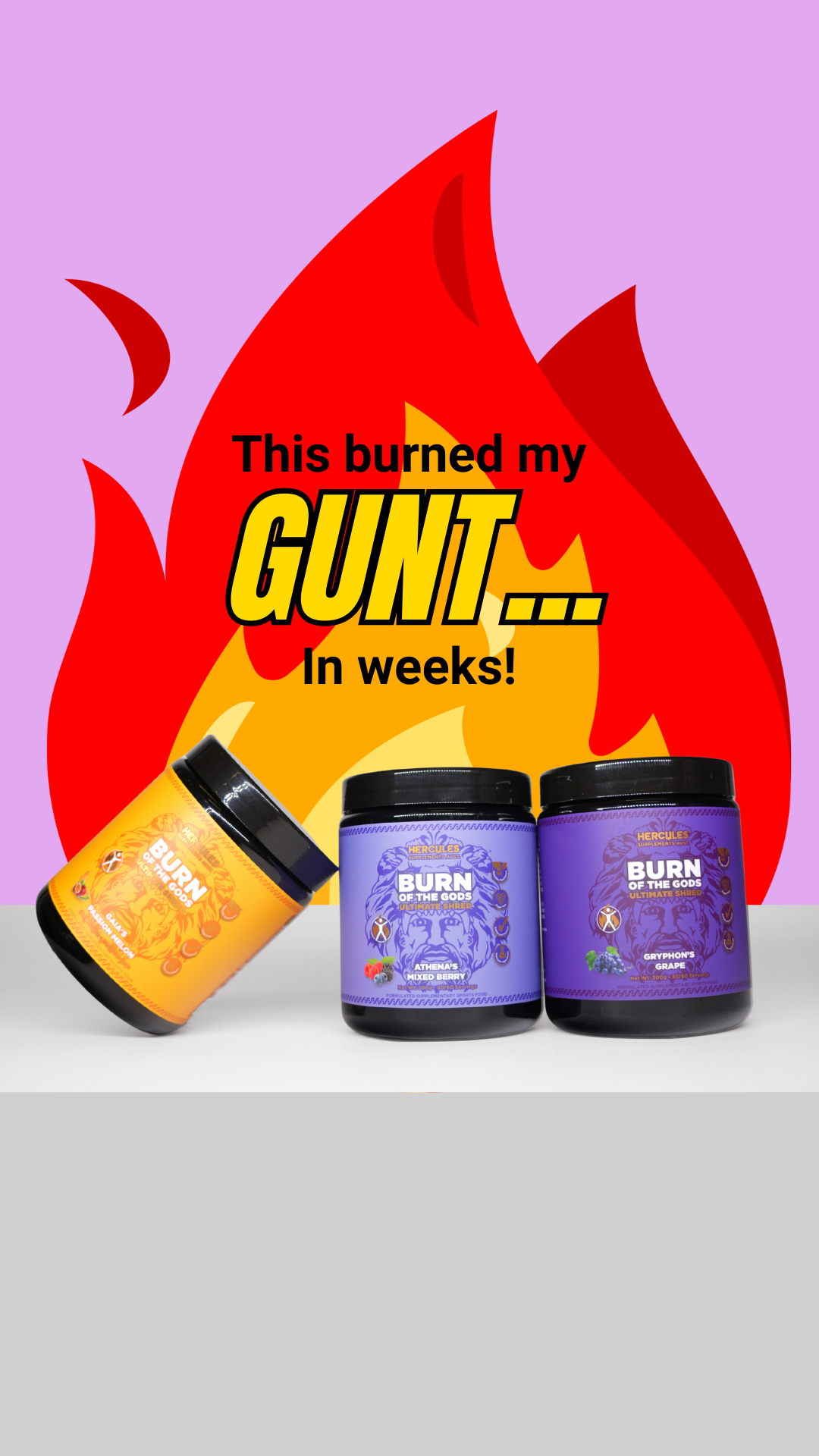 Hercules Supplements Aust Facebook ad